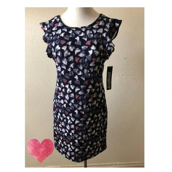 🆕Seventeen Hearts Lower Back Junior Dress L🆕 - Picture 2 of 8